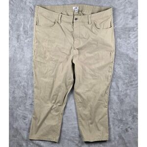 One Bone Mens Chino Pants Size D(40x22) Khaki 4 Way Stretch Work OB215